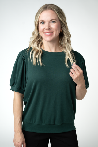 Katie Cozy Top - Evergreen