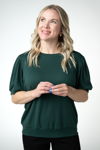 Katie Cozy Top - Evergreen