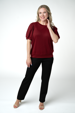 Katie Cozy Top - Cranberry