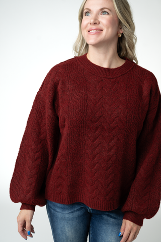 Dakota Sweater - Burgundy
