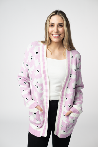 Ghost Pocket Cardigan - Lilac
