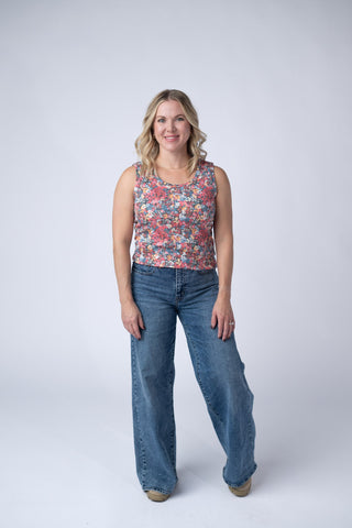 Ava Tank - Bright Floral