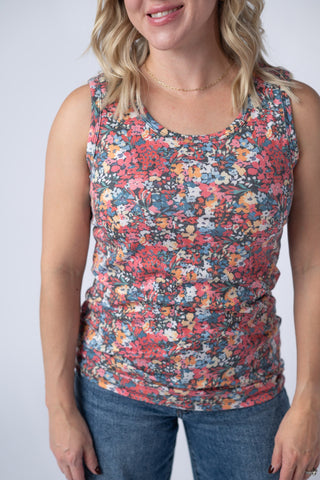 Ava Tank - Bright Floral
