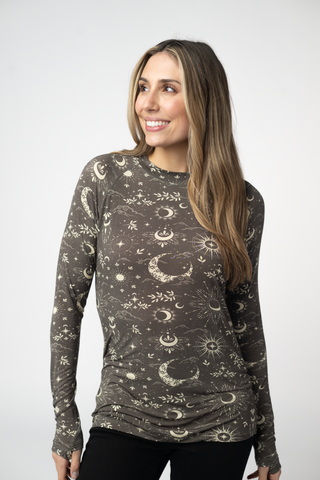 Blair Long Sleeve Top - Celestial Nights