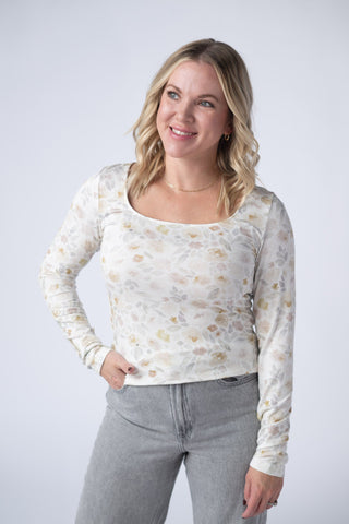 Alyssa Long Sleeve Top - Blush Floral