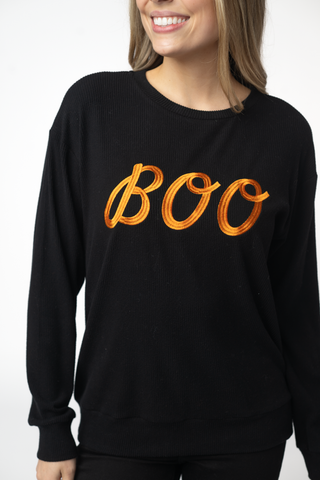 Corrine Embroidered Pullover Top - BOO