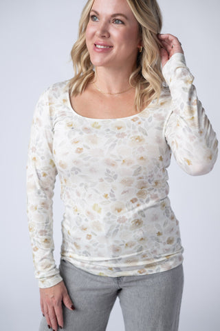 Alyssa Long Sleeve Top - Blush Floral
