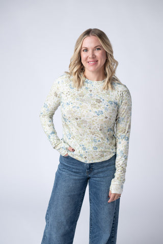 Blair Long Sleeve Top - Spring Meadows
