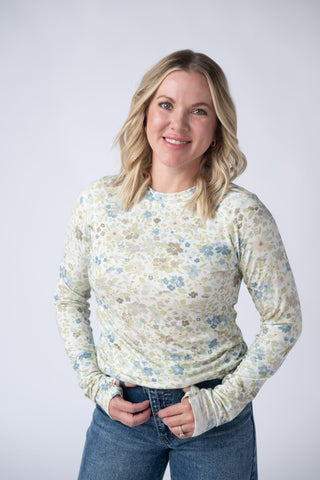 Blair Long Sleeve Top - Spring Meadows