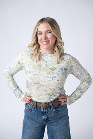 Blair Long Sleeve Top - Spring Meadows