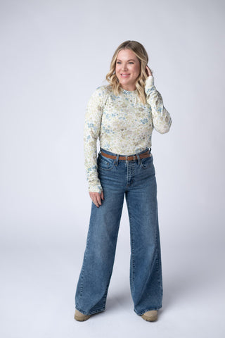 Blair Long Sleeve Top - Spring Meadows