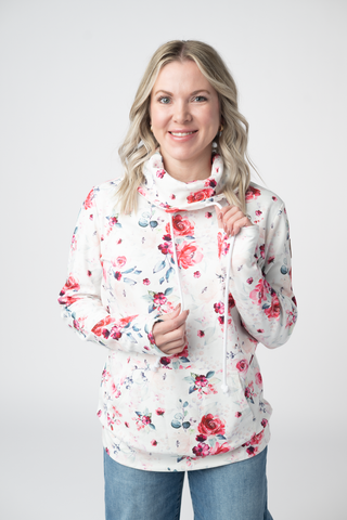 Soft Funnel Neck - Pink Bloom