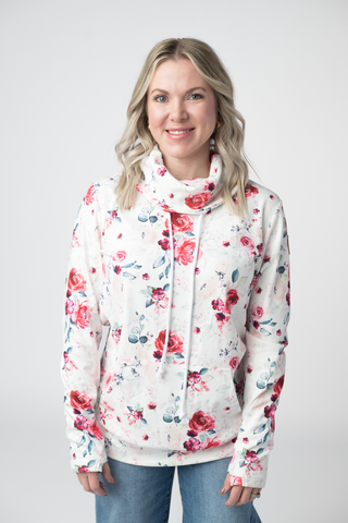 Soft Funnel Neck - Pink Bloom