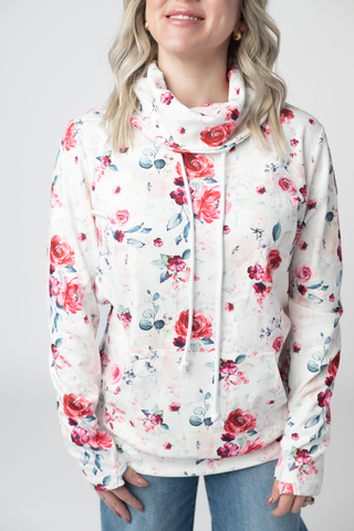 Soft Funnel Neck - Pink Bloom