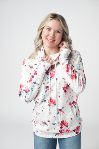 Soft Funnel Neck - Pink Bloom