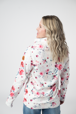 Soft Funnel Neck - Pink Bloom