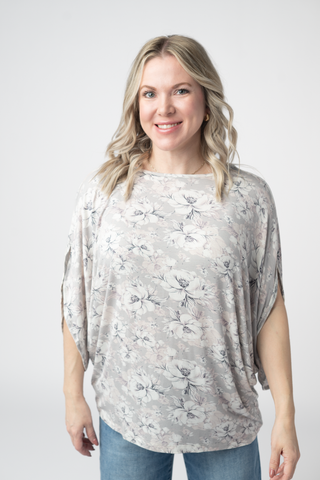 Darcy Dolman - Vintage Grey Floral