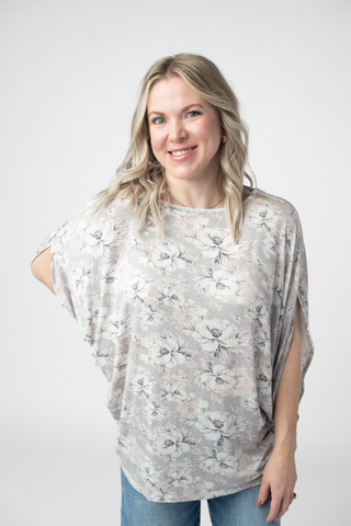 Darcy Dolman - Vintage Grey Floral