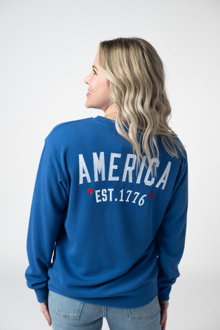 America Pullover - Blue