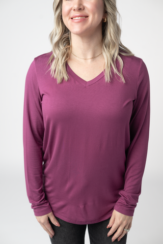 Larissa Long Sleeve - Mulberry