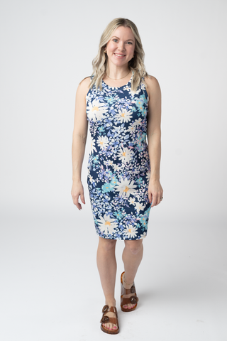 Mariah Ribbed Dress - Daisy Blues