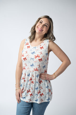 Renee Ruffle Tank Top - American Bows