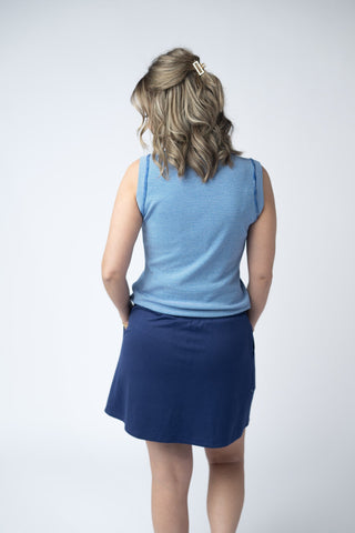 Serena Luxe Skort - Navy