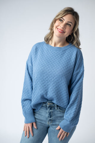 Gianna Pullover Sweater - Blue