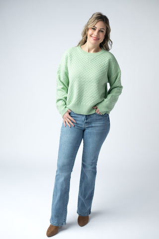 Gianna Pullover Sweater - Spring Sage Green