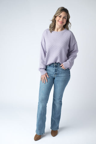 Gianna Pullover Sweater - Lavender