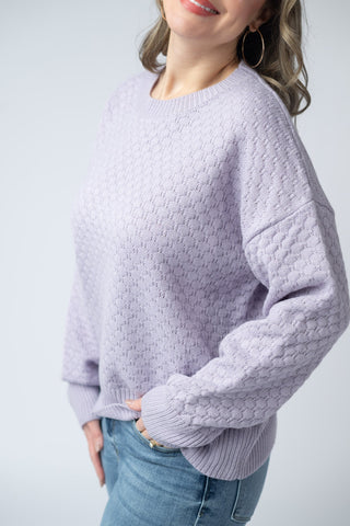 Gianna Pullover Sweater - Lavender