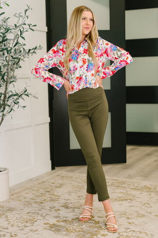 Distinguished Guest Floral Button Down