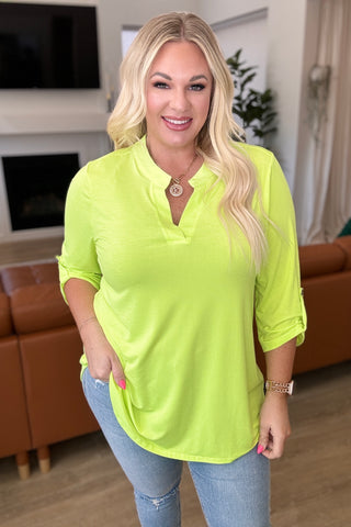 Lizzy Top in Neon Green