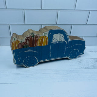 Chunky Blue Pumpkin Truck Sitter