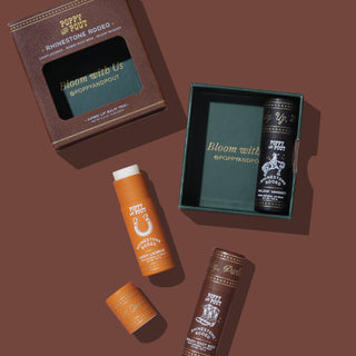 Poppy & Pout Rhinestone Rodeo Lip Balm Trio