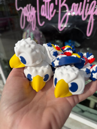 🦅🐢 Patriotic Eagle Turtle – 3D Printed Articulated Fidget 🇺🇸