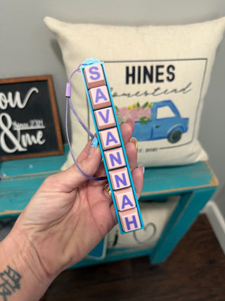 3D Printed Personalized Name Clicker Keychain