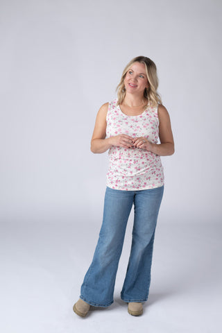 Ava Tank - Pretty in Pink Floral