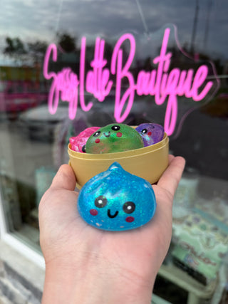 Mini Dumpling Glitter Squishy Set