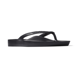 Arch Support Flip Flops - Black
