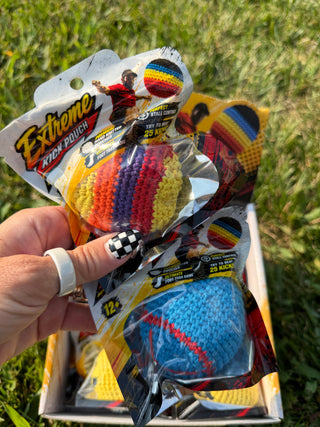 Extreme Retro Hand-Knitted Kick Pouch Footbag
