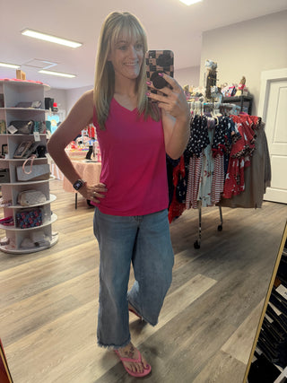 Noelle Tank - Hot Pink