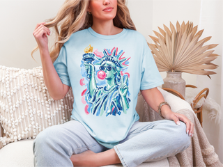 Lady Liberty Bubblegum Tee