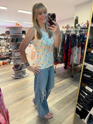 Noelle Tank - Petal Gardens