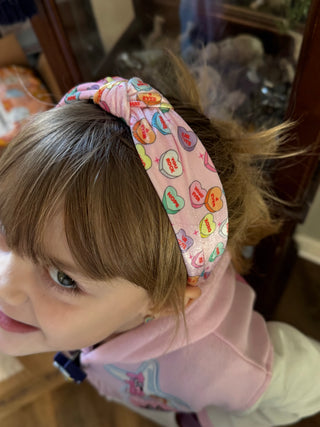 Candy Heart Knot Headbands