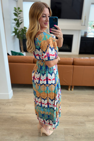 Shaping Reality V-Neck Balloon Sleeve Dress