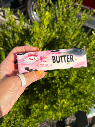 Pink & Black Halloween Butter Squishy