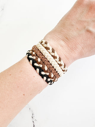 Hair Tie Bracelet Sets - Neutral Ropes