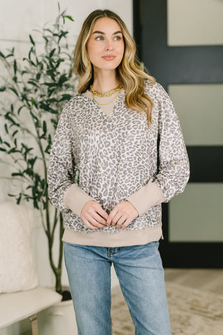 Everything You Need Patchwork Crew Neck Pullover