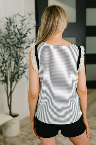 Exceeding Expectations Ruffled Sleeve Blouse